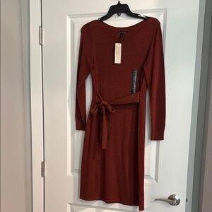 Banana Republic Red Long Sleeve Sweater Dress